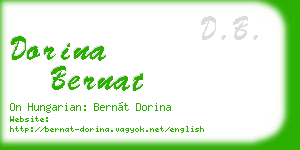 dorina bernat business card